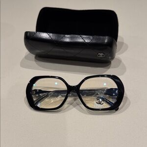 CHANEL Black Women's Glasses